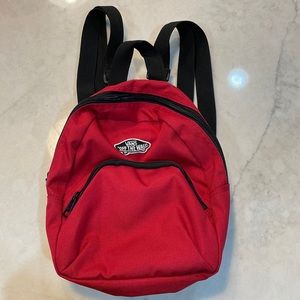 Vans mini backpack red. Never used.